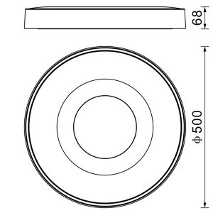 COIN REDONDO Plafón LED 80W 2700K-5000K Control Remoto LED 80W 2700K 5000K